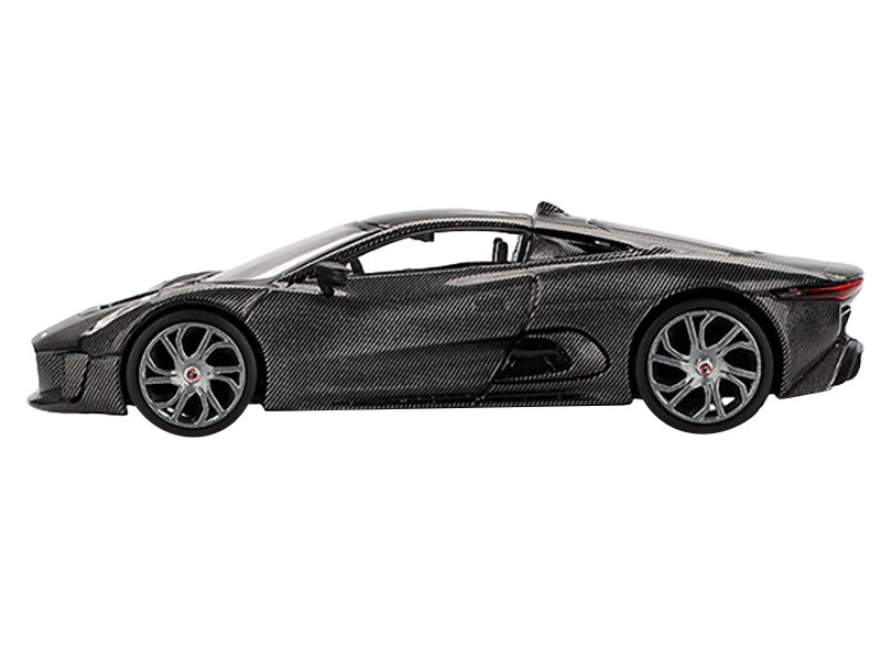 Jaguar C-X75 "Test Car" Black Carbon Limited Edition 1/64 Diecast Model Car by Mini GT-1