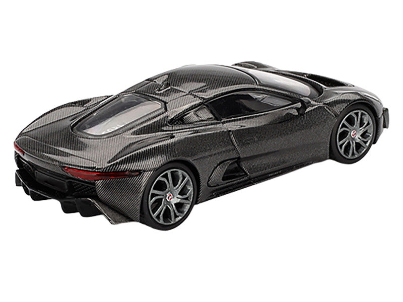 Jaguar C-X75 "Test Car" Black Carbon Limited Edition 1/64 Diecast Model Car by Mini GT-0