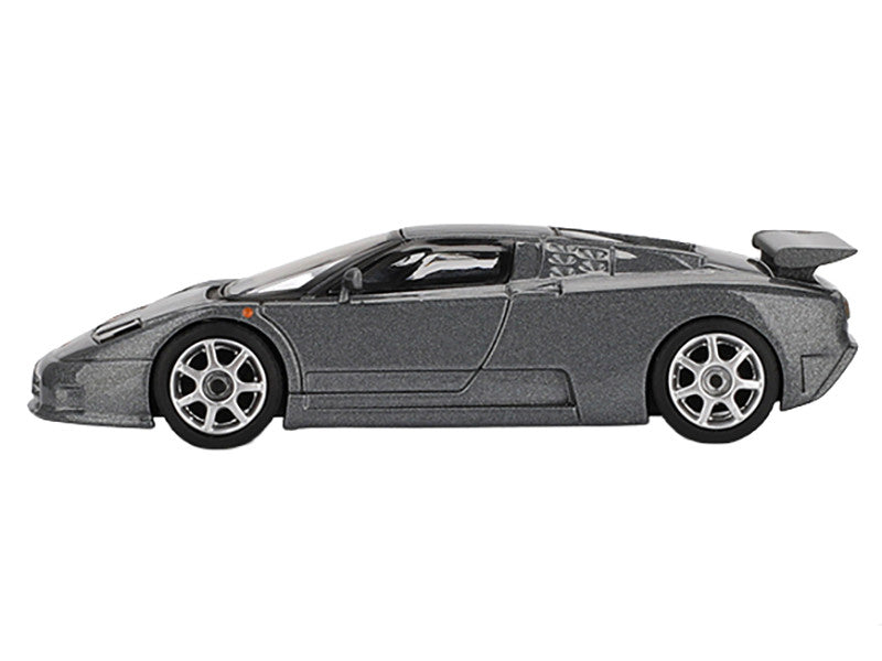 Bugatti EB110 Super Sport Grigio Scuro Dark Gray Metallic Limited Edition 1/64 Diecast Model Car by Mini GT-2