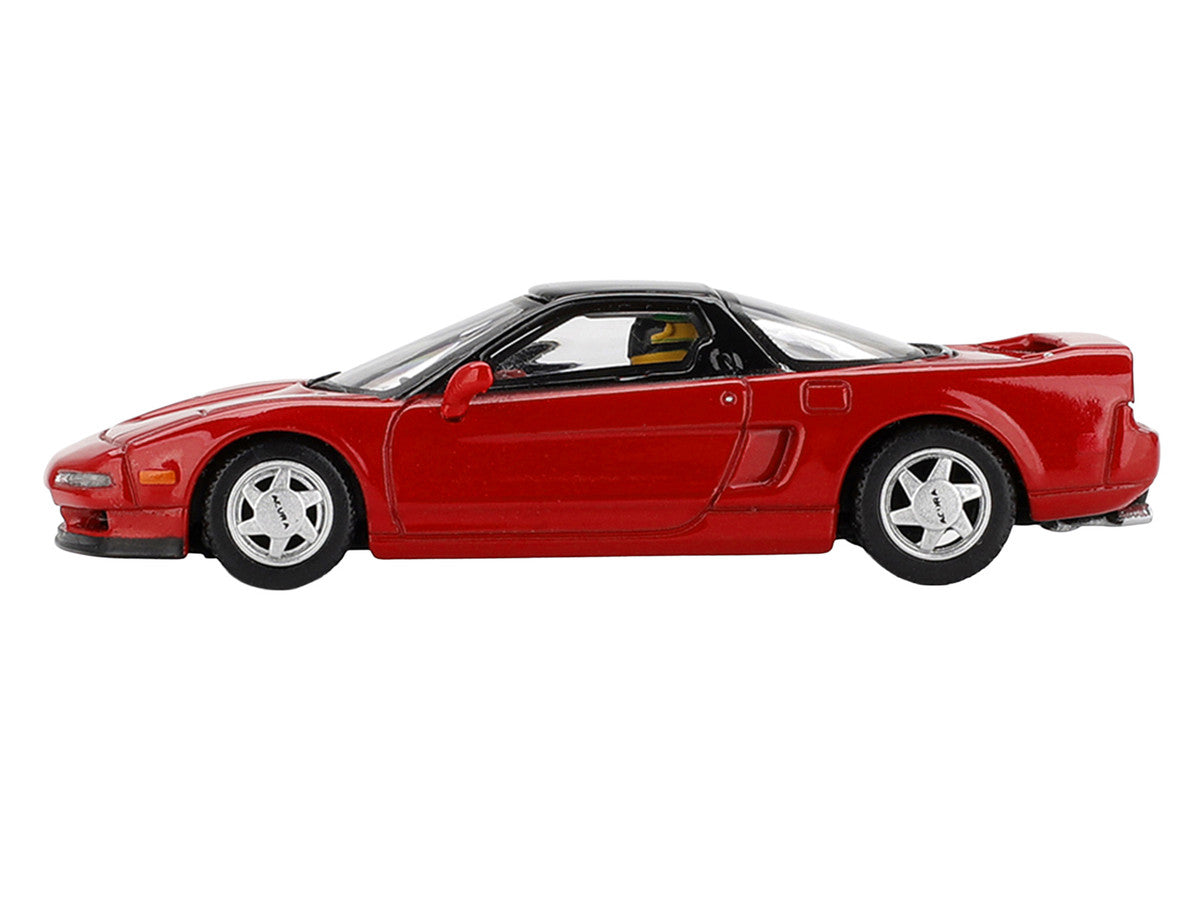 1989 Honda NS-X Prototype "Ayrton Senna - Midship Sports" Red with Black Top and Driver Figure Limited Edition 1/64 Diecast Model Car by Mini GT-2