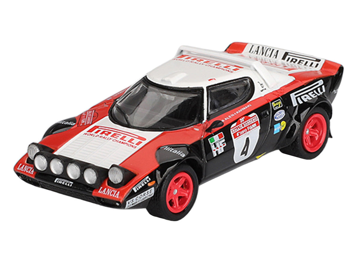 Lancia Stratos HF #4 Markku Alen - Ilkka Kivimaki Winner "Rally Sanremo" (1978) Limited Edition 1/64 Diecast Model Car by Mini GT-2