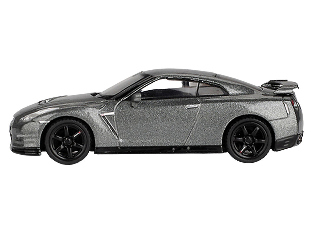 Nissan GT-R Nismo R35 CRS Version RHD (Right Hand Drive) Dark Metal Gray Metallic Limited Edition 1/64 Diecast Model Car by Mini GT-2