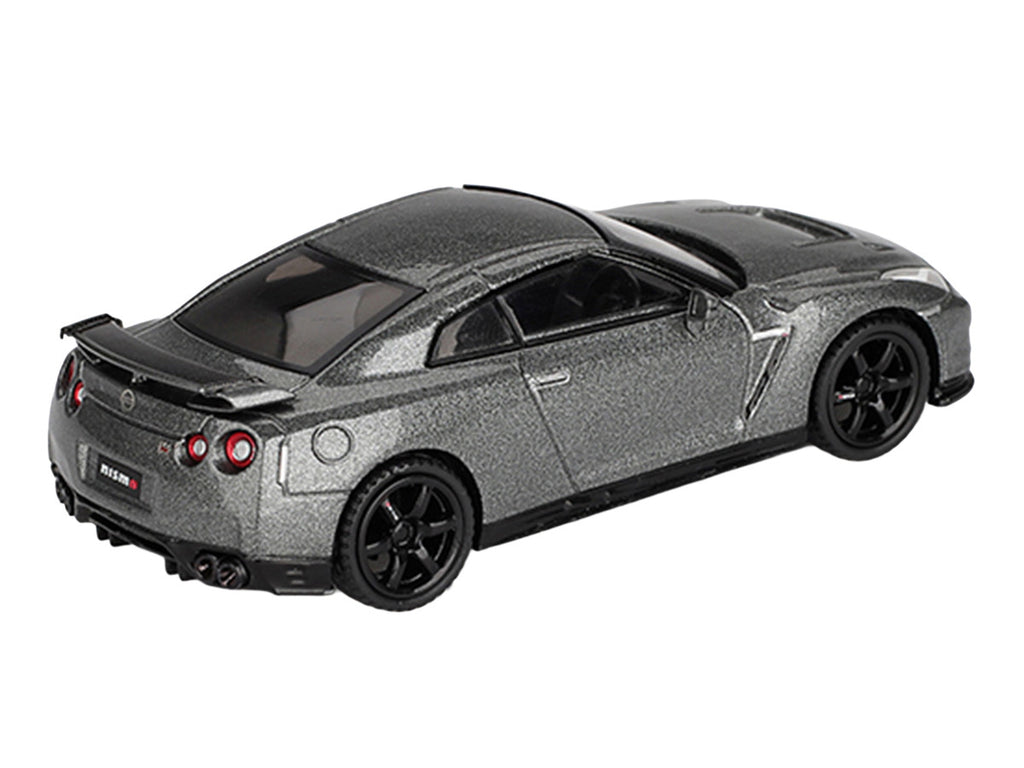 Nissan GT-R Nismo R35 CRS Version RHD (Right Hand Drive) Dark Metal Gray Metallic Limited Edition 1/64 Diecast Model Car by Mini GT-3