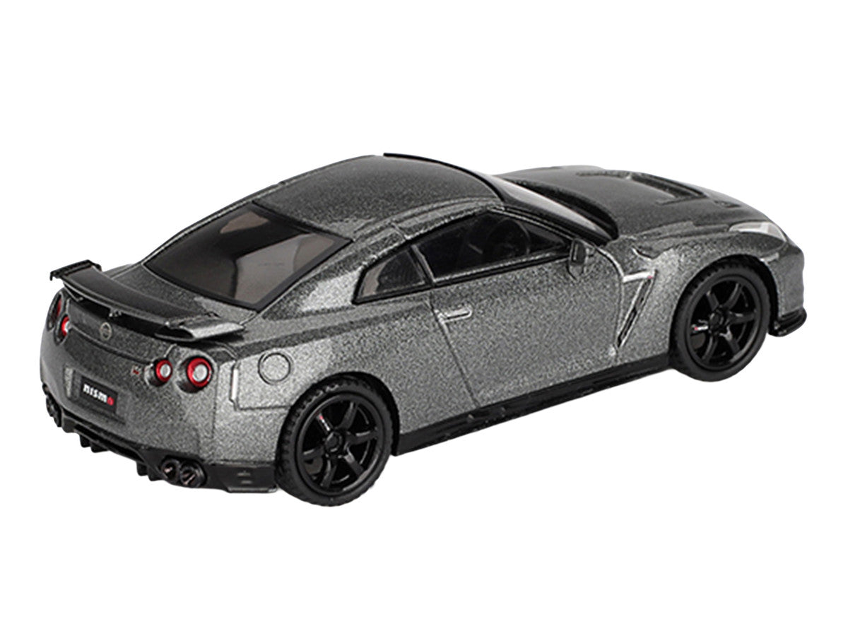 Nissan GT-R Nismo R35 CRS Version RHD (Right Hand Drive) Dark Metal Gray Metallic Limited Edition 1/64 Diecast Model Car by Mini GT-3