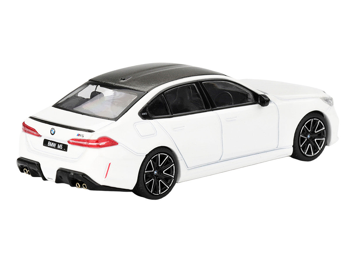 BMW M5 Alpine White with Carbon Top Limited Edition 1/64 Diecast Model Car by Mini GT-2