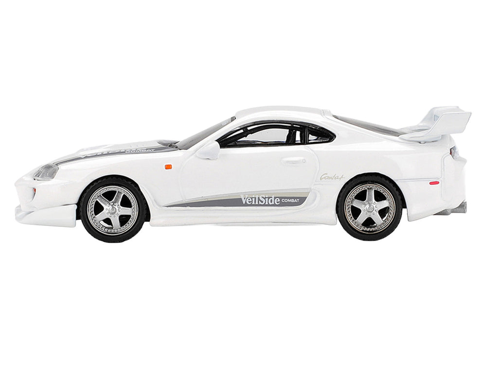 Toyota Supra "VeilSide Combat V-I" White Limited Edition 1/64 Die Cast Model Car by Mini GT-0