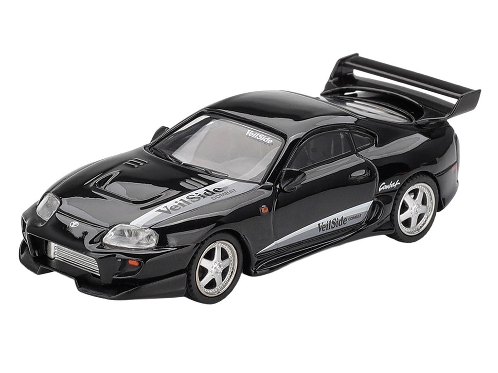 Toyota Supra "VeilSide Combat V-II" Black Limited Edition 1/64 Diecast Model Car by Mini GT-1