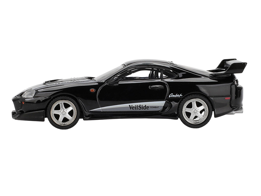 Toyota Supra "VeilSide Combat V-II" Black Limited Edition 1/64 Diecast Model Car by Mini GT-2