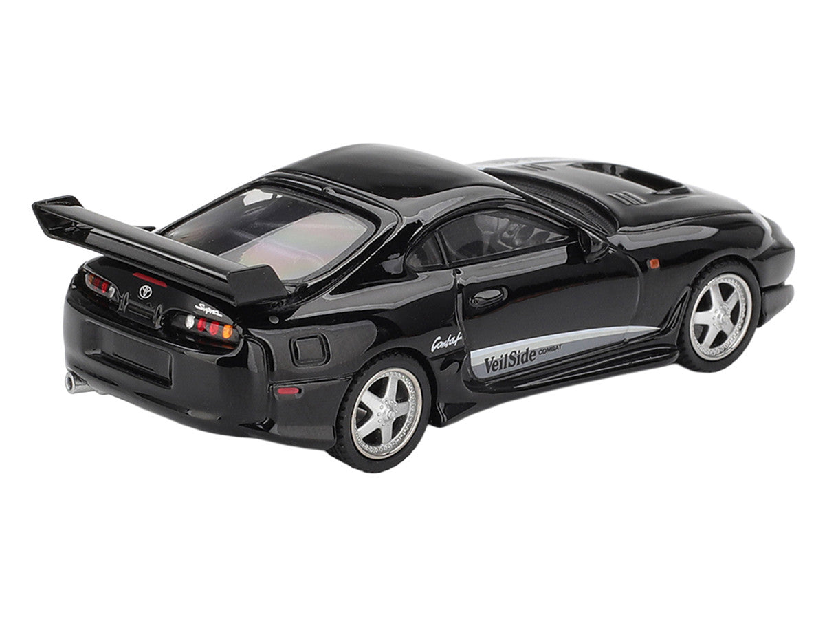 Toyota Supra "VeilSide Combat V-II" Black Limited Edition 1/64 Diecast Model Car by Mini GT-3