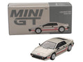 Lotus Esprit Turbo Silver Metallic with Red Stripes Limited Edition 1/64 Diecast Model Car by Mini GT-0