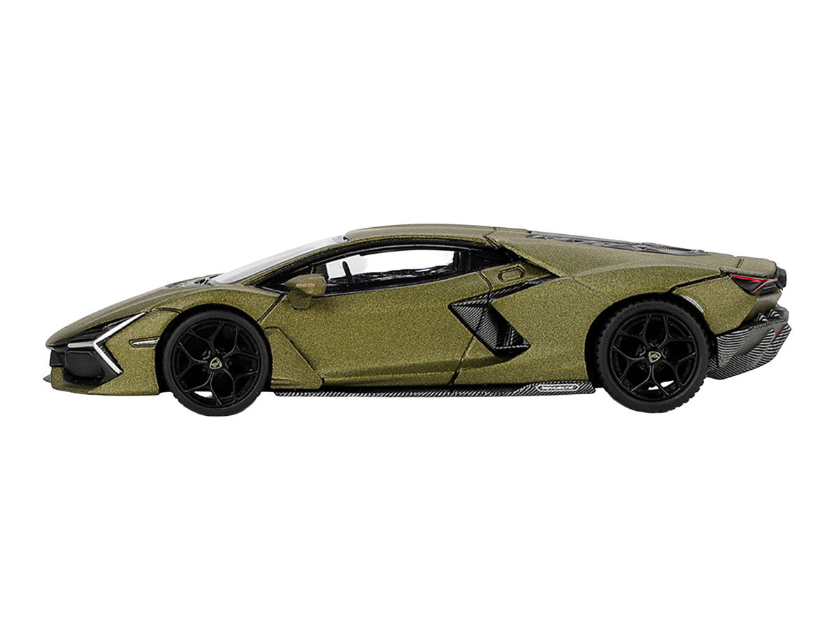 Lamborghini Revuelto Verde Gea Matte Green Metallic Limited Edition 1/64 Die Cast Model Car by Mini GT-2