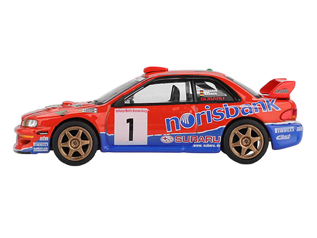 Subaru Impreza WRC97 #1 Armin Kremer - Fred Berssen Champion "Deutsche Rallye Meisterschaft (DRM)" (1999) Limited Edition 1/64 Diecast Model Car by Mini GT-0