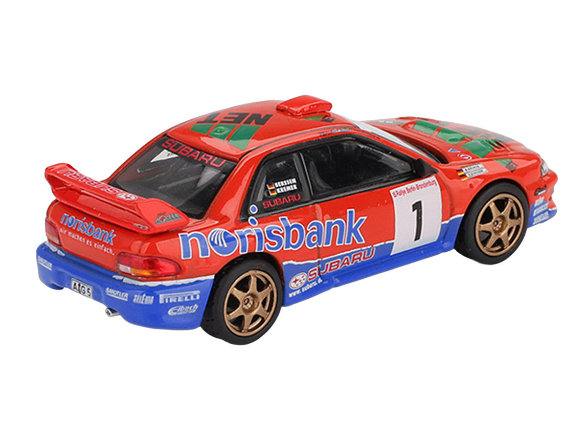Subaru Impreza WRC97 #1 Armin Kremer - Fred Berssen Champion "Deutsche Rallye Meisterschaft (DRM)" (1999) Limited Edition 1/64 Diecast Model Car by Mini GT-1