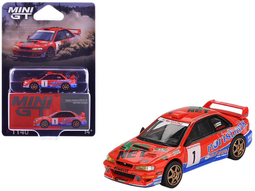 Subaru Impreza WRC97 #1 Armin Kremer - Fred Berssen Champion "Deutsche Rallye Meisterschaft (DRM)" (1999) Limited Edition 1/64 Diecast Model Car by Mini GT-3