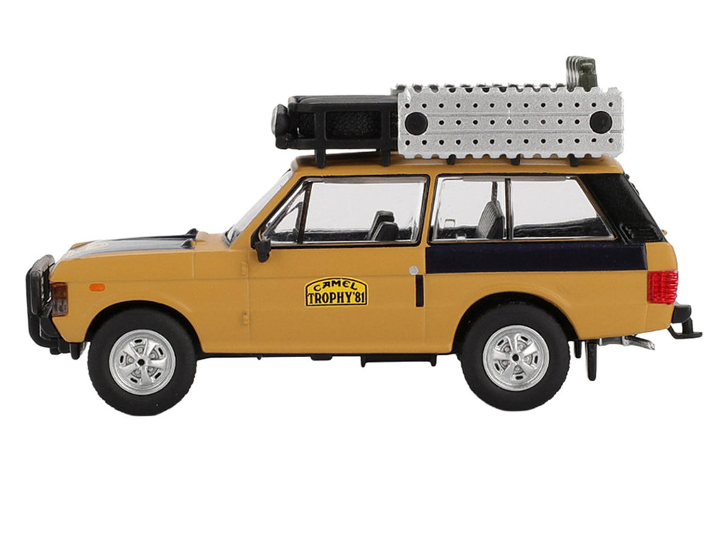 Range Rover with Roofrack "West Germany 1" Christian Swoboda - Knuth Mentel Winner "Camel Trophy Sumatra" (1981) Limited Edition 1/64 Diecast Model Car by Mini GT-2