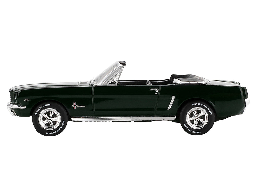 1964 Ford Mustang Convertible Highland Green Limited Edition 1/64 Diecast Model Car by Mini GT-0
