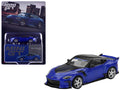 Nissan Z VeilSide FFZ400 Seiran Blue Metallic with Black Top Limited Edition 1/64 Diecast Model Car by Mini GT-0