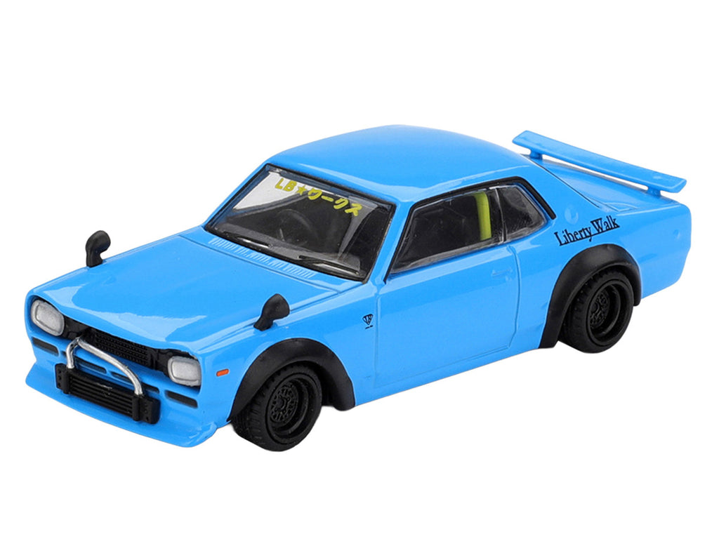 Nissan LB-Works Hakosuka RHD (Right Hand Drive) Baby Blue Limited Edition 1/64 Diecast Model Car by Mini GT-2