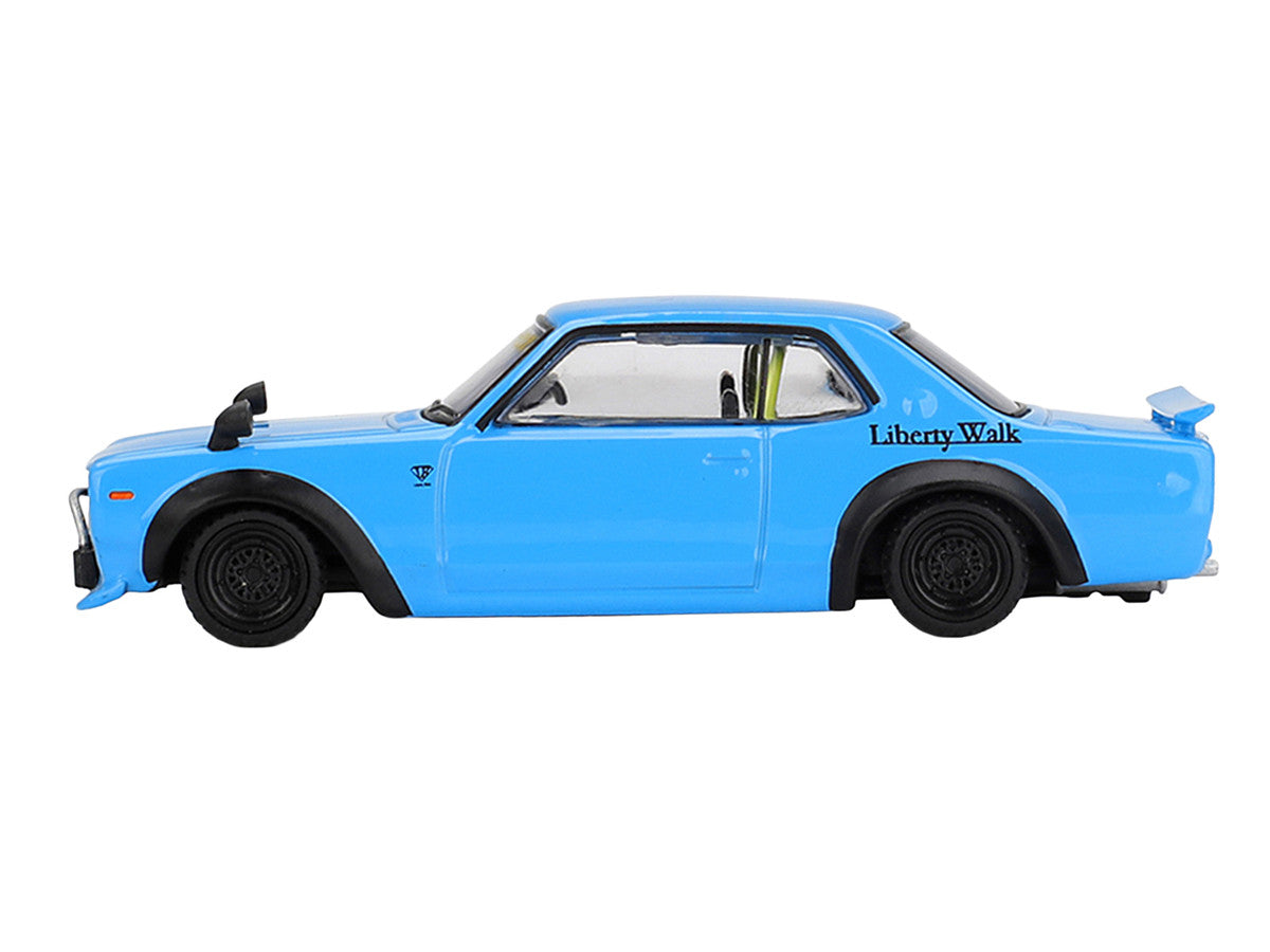 Nissan LB-Works Hakosuka RHD (Right Hand Drive) Baby Blue Limited Edition 1/64 Diecast Model Car by Mini GT-0