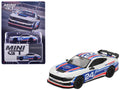Ford Mustang Dark Horse #24 "Ford Performance Racing School" White with Red and Blue Graphics Limited Edition 1/64 Diecast Model Car by Mini GT-0