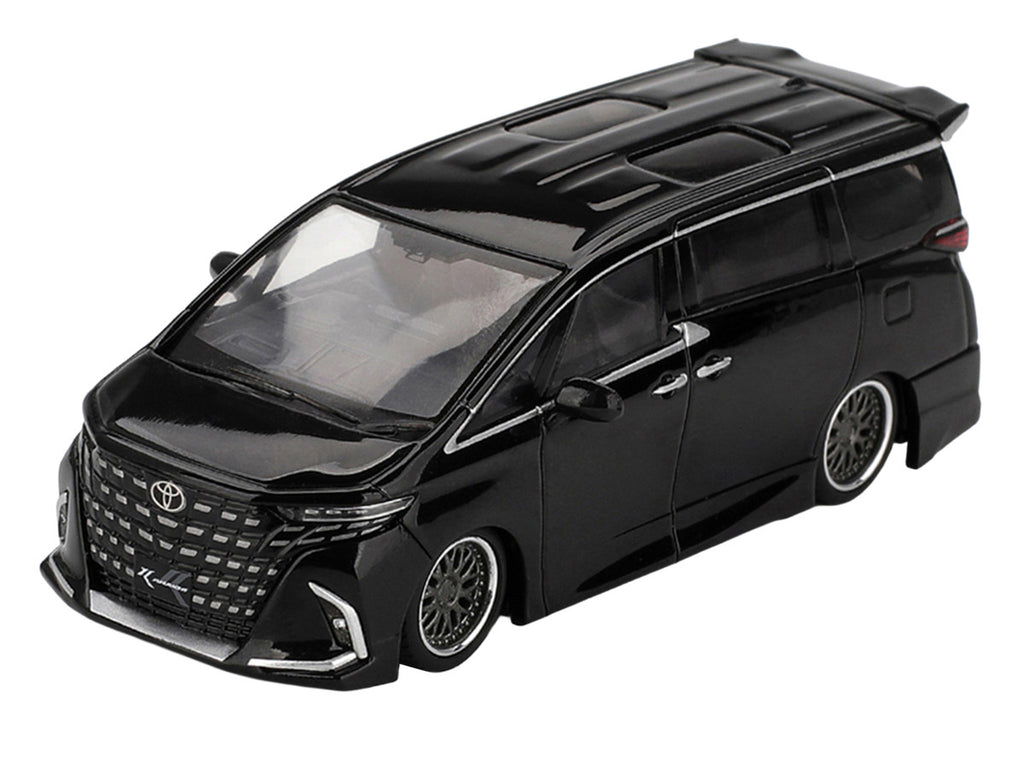 Toyota Alphard 40 KUHL Van RHD (Right Hand Drive) Black Limited Edition 1/64 Diecast Model Car by Mini GT-1