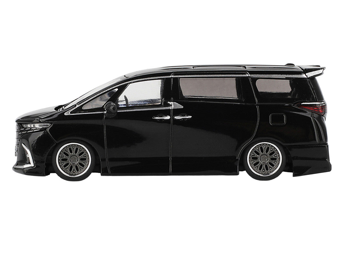 Toyota Alphard 40 KUHL Van RHD (Right Hand Drive) Black Limited Edition 1/64 Diecast Model Car by Mini GT-2