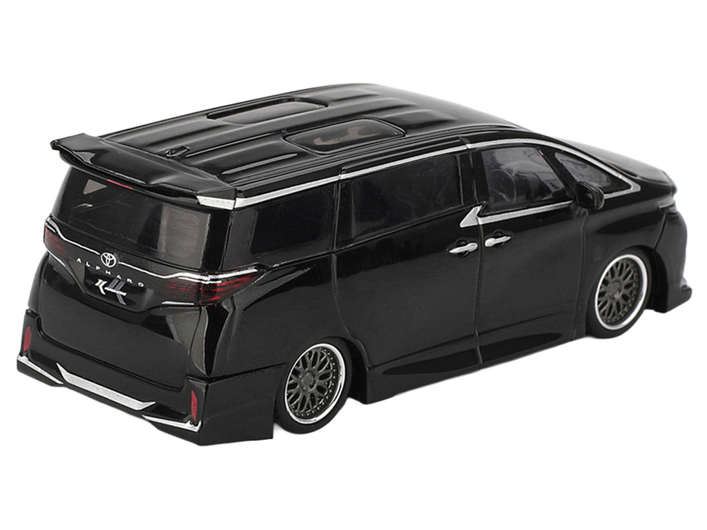 Toyota Alphard 40 KUHL Van RHD (Right Hand Drive) Black Limited Edition 1/64 Diecast Model Car by Mini GT-3