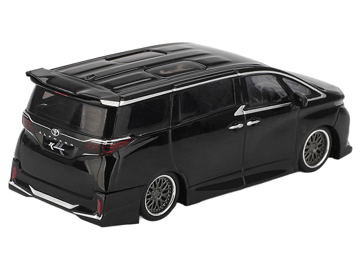 Toyota Alphard 40 KUHL Van RHD (Right Hand Drive) Black Limited Edition 1/64 Diecast Model Car by Mini GT-3