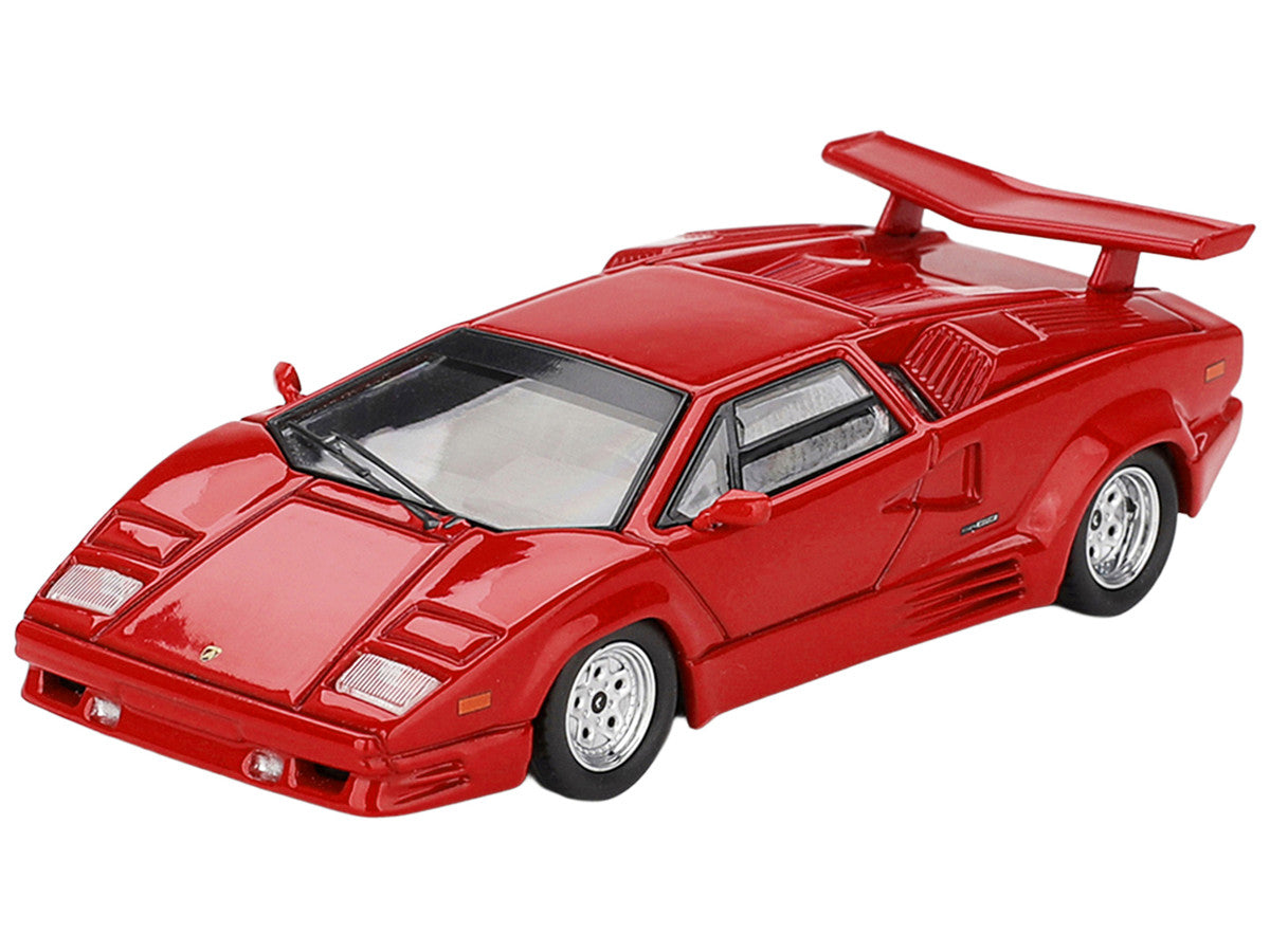 Lamborghini Countach "25th Anniversary" Red Limited Edition 1/64 Diecast Model Car by Mini GT-1