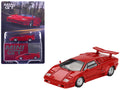 Lamborghini Countach "25th Anniversary" Red Limited Edition 1/64 Diecast Model Car by Mini GT-0