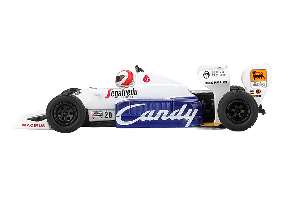 Toleman TG184 #20 Johnny Cecotto Formula One F1 "Monaco GP" (1984) with Driver Figure Limited Edition 1/64 Diecast Model Car by Mini GT-2
