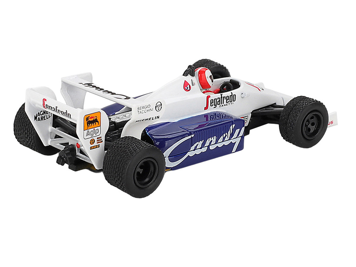 Toleman TG184 #20 Johnny Cecotto Formula One F1 "Monaco GP" (1984) with Driver Figure Limited Edition 1/64 Diecast Model Car by Mini GT-3