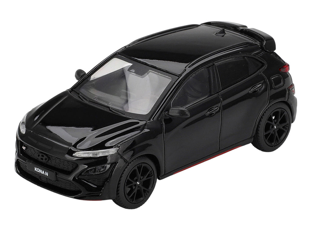 Hyundai Kona N Phantom Black Limited Edition 1/64 Diecast Model Car by Mini GT-1