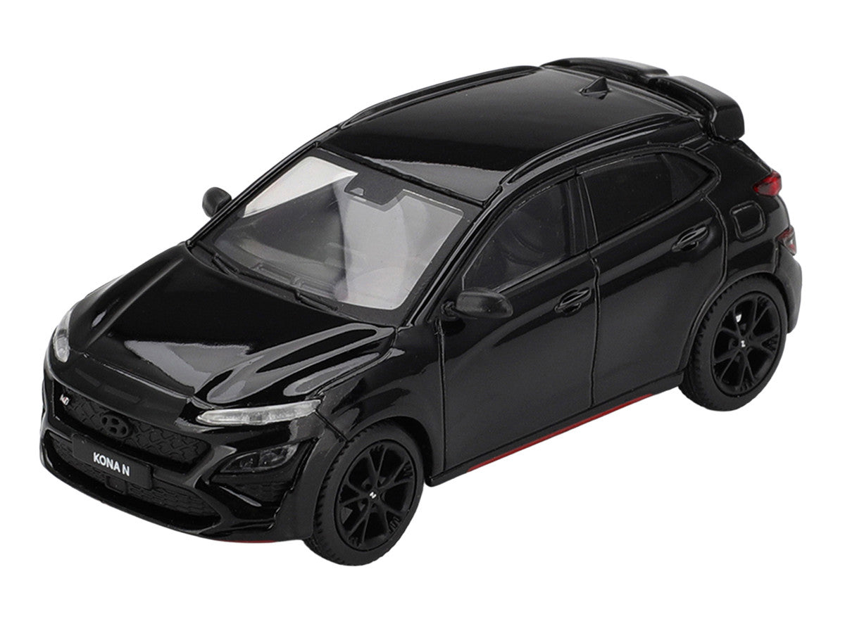 Hyundai Kona N Phantom Black Limited Edition 1/64 Diecast Model Car by Mini GT-1