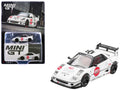 Mazda AZ-1 Liberty Walk LB40 RHD (Right Hand Drive) #58 "LB-Hinomaru" White with Graphics and Red Interior Limited Edition 1/64 Diecast Model Car by Mini GT-0