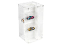Acrylitower Showcase 24 Car Display Desktop Spinner with Cover White "Mijo Exclusives" for 1/64 Scale Models-0