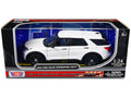 2022 Ford Police Interceptor Utility Unmarked Slick-Top White 1/24 Diecast Model Car by Motormax-0