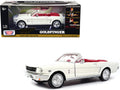 1964 1/2 Ford Mustang Convertible White with Red Interior James Bond 007 "Goldfinger" (1964) Movie "James Bond Collection" Series 1/24 Diecast Model Car by Motormax-0