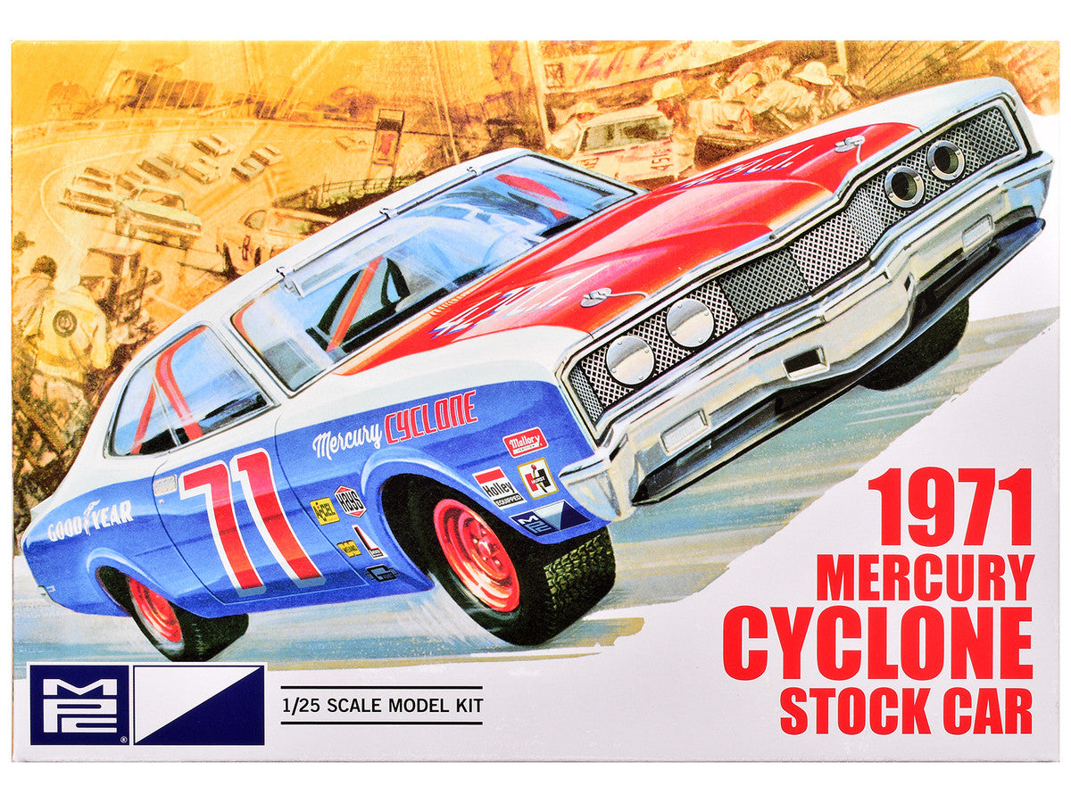 Skill 2 Model Kit 1971 Mercury Cyclone Stock Car 1/25 Scale Model by MPC-0