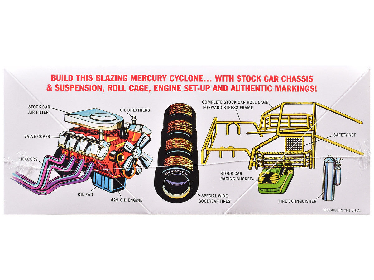 Skill 2 Model Kit 1971 Mercury Cyclone Stock Car 1/25 Scale Model by MPC-1