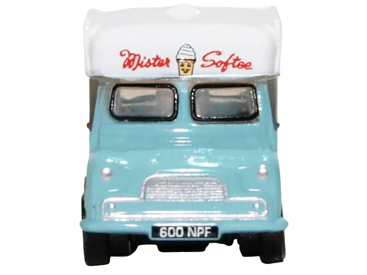 Bedford CA Ice Cream Van "Mister Softee" Light Blue with White Top 1/148 (N) Scale Diecast Model Car by Oxford Diecast-2