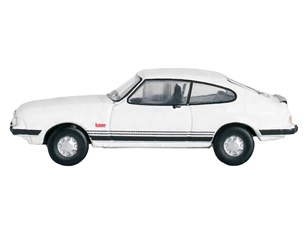 Ford Capri Mk3 RHD (Right Hand Drive) Diamond White with Black Stripes 1/148 (N) Scale Diecast Model Car by Oxford Diecast-0