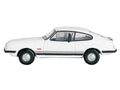 Ford Capri Mk3 RHD (Right Hand Drive) Diamond White with Black Stripes 1/148 (N) Scale Diecast Model Car by Oxford Diecast-0