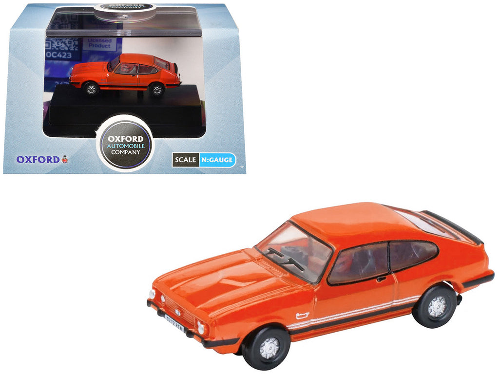 Ford Capri Mk3 RHD (Right Hand Drive) Sebring Red 1/148 (N) Scale Diecast Model Car by Oxford Diecast-2