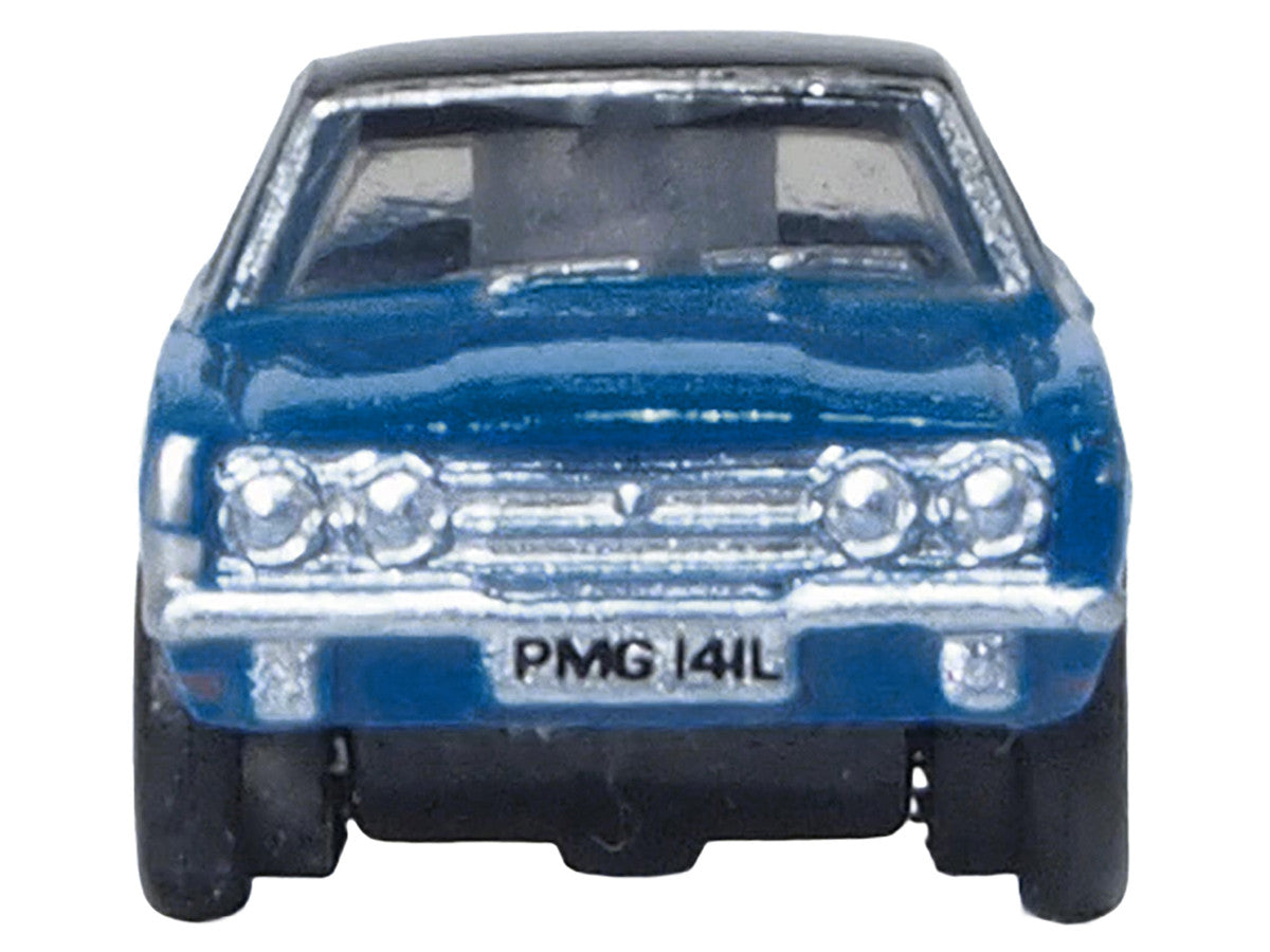 Ford Cortina MKIII RHD (Right Hand Drive) Electric Monza Blue with Black Top 1/148 (N) Scale Diecast Model Car by Oxford Diecast-2