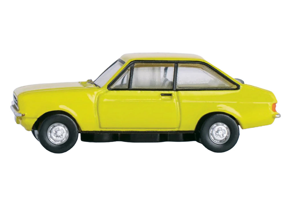 Ford Escort Mk2 RHD (Right Hand Drive) Signal Yellow 1/148 (N) Scale Diecast Model Car by Oxford Diecast-1
