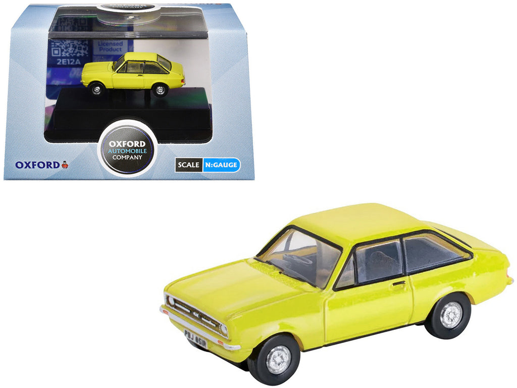 Ford Escort Mk2 RHD (Right Hand Drive) Signal Yellow 1/148 (N) Scale Diecast Model Car by Oxford Diecast-0