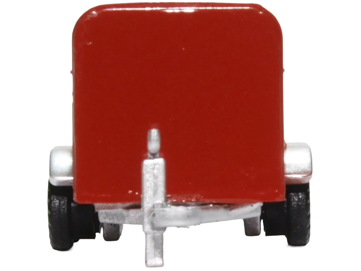 Livestock Trailer Red 1/148 (N) Scale Diecast Model Car by Oxford Diecast-2