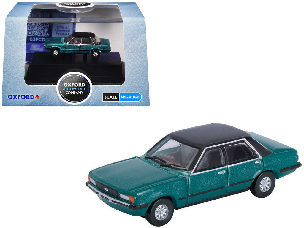 Ford Cortina Mk5 RHD (Right Hand Drive) Cosmos Blue Metallic with Black Top 1/148 (N) Scale Diecast Model Car by Oxford Diecast-3