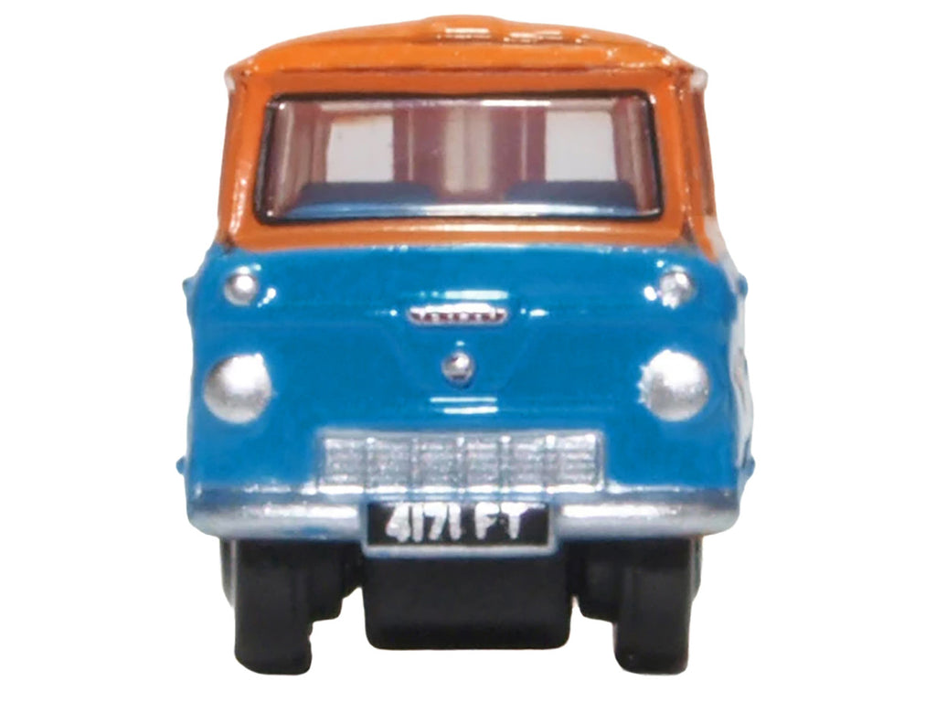 Ford 400E Van RHD (Right Hand Drive) "Fordson Super Service" Blue and Orange 1/148 (N) Scale Diecast Model Car by Oxford Diecast-1